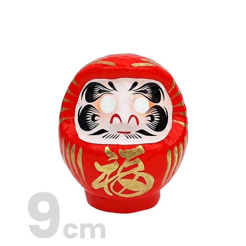 Punainen japanilainen Daruma - 9-15 cm - 9 cm
