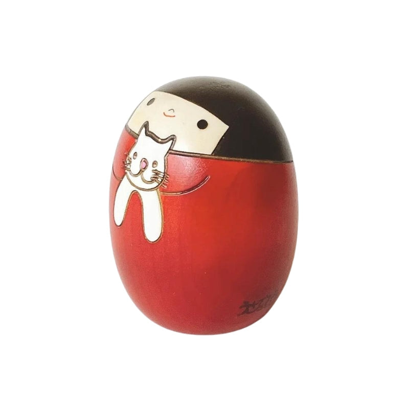 Punainen Kokeshi Neko