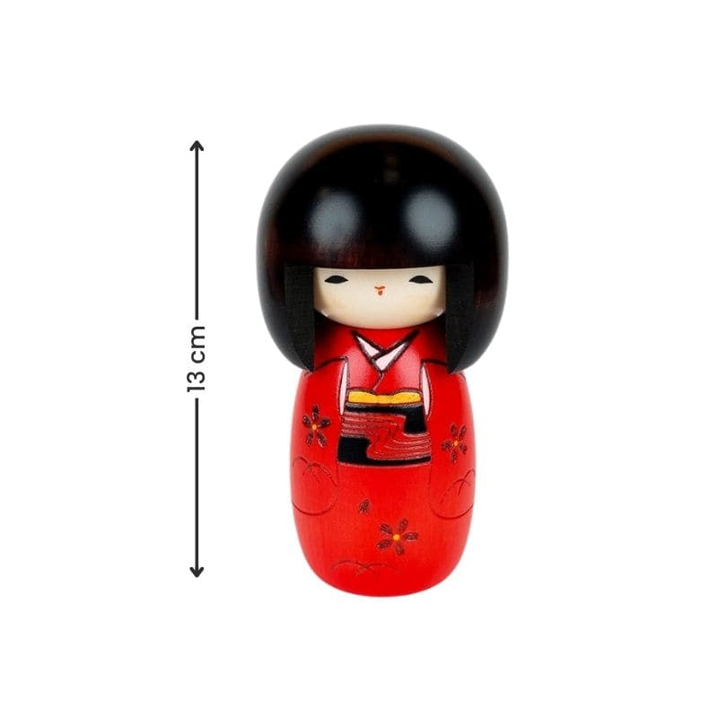 Punainen Kokeshi-nukke