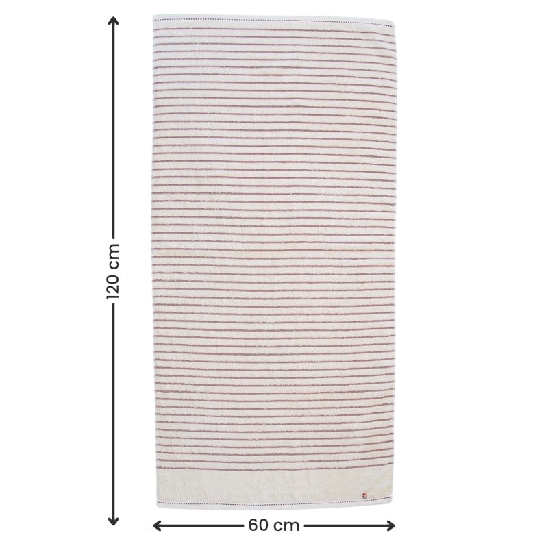 Punainen raidallinen japanilainen pyyhe