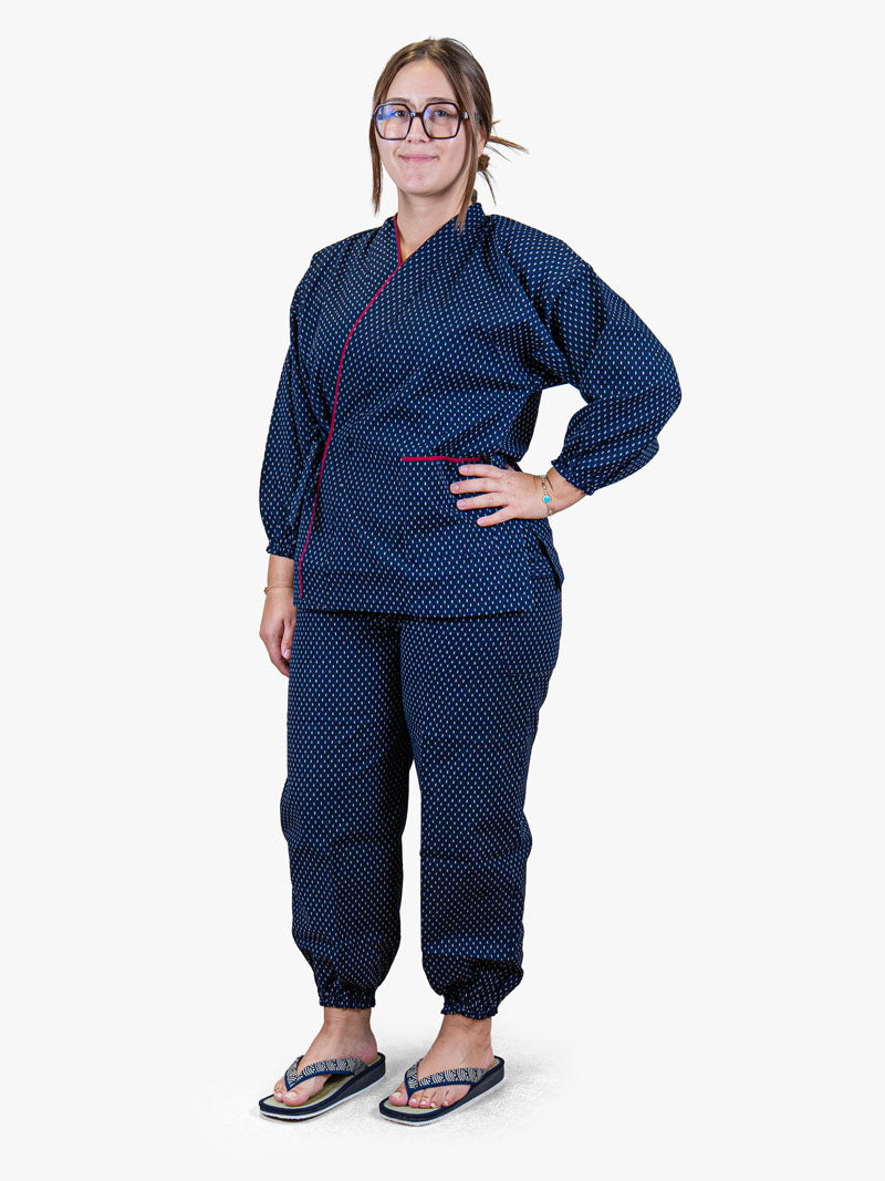 Naisten japanilaiset Samue-pyjamat, Arare-kuvio