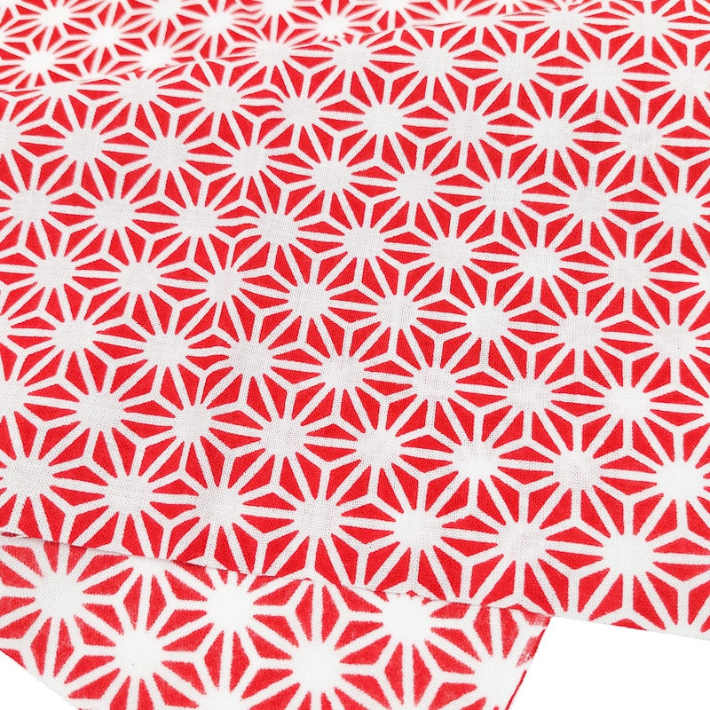 Pyyhe Tenugui Asanoha Punainen