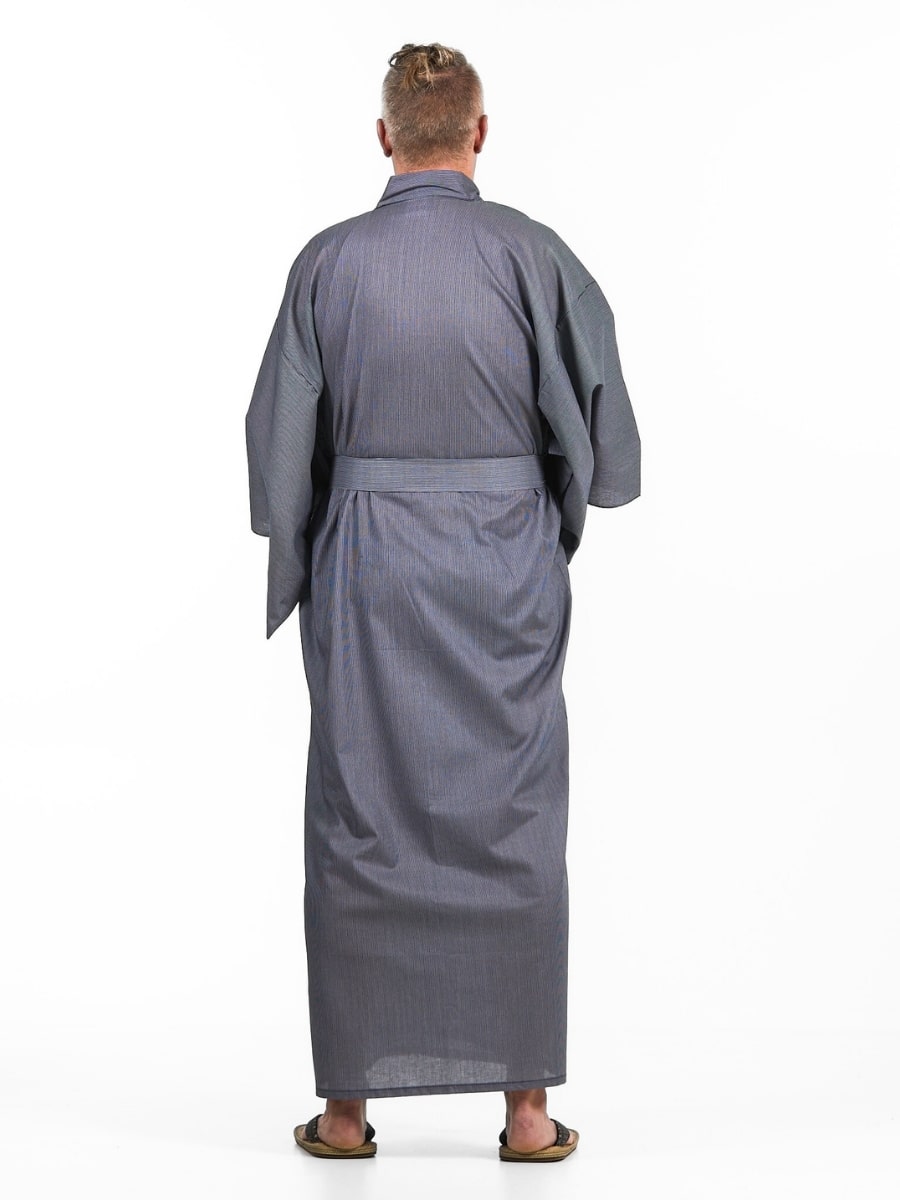 Raidallinen miesten Yukata Kimono