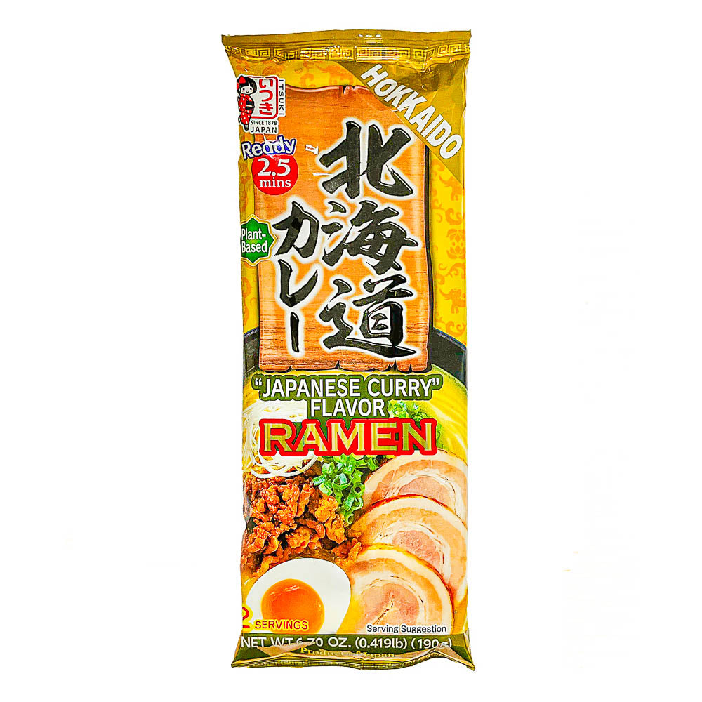 Japanilainen Hokkaido-makuinen curry-ramen-pikaruoka