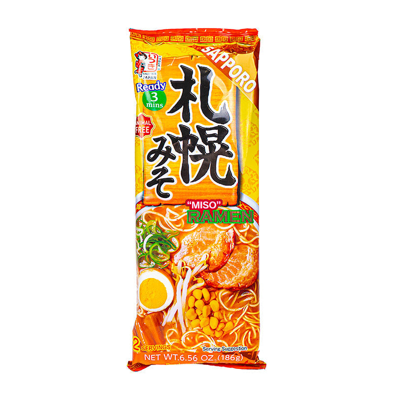 Sapporo-merkkinen japanilainen miso-makuinen pikaramen