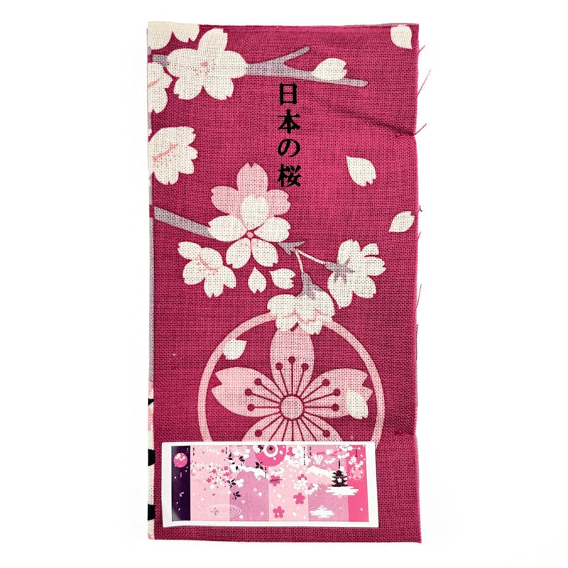 Sakura Japanilainen Tenugui-kangas