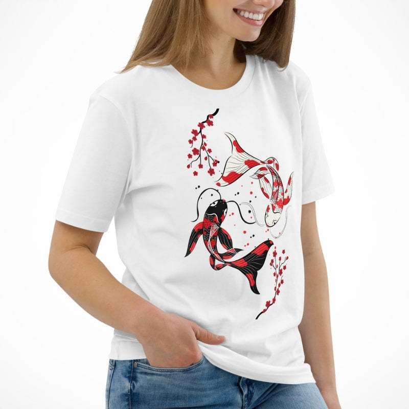 Sakura Koi Japanilainen T-paita