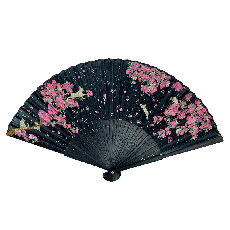 Sakura musta japanilainen tuuletin