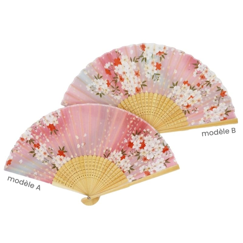 Sakura vaaleanpunainen japanilainen tuuletin