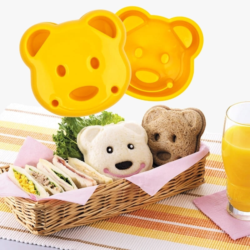 Sando Bear Head Sandwich Mould