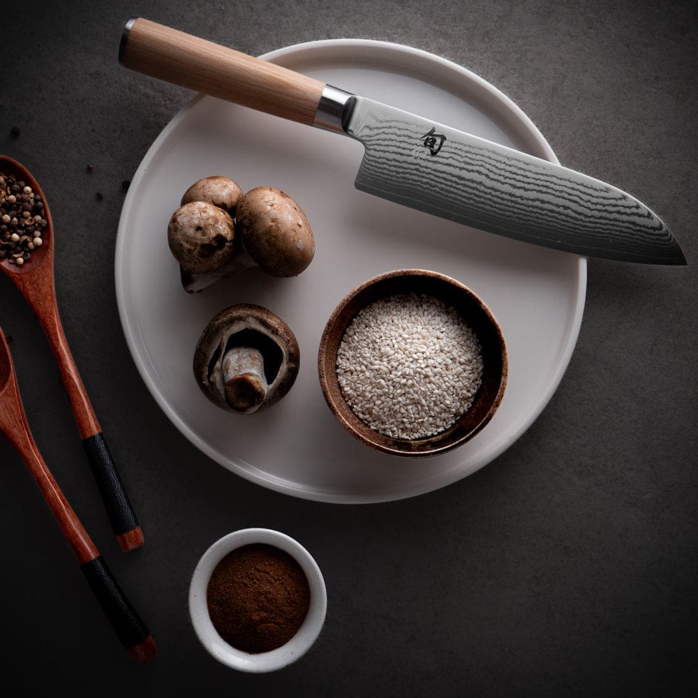 Santoku-veitsi Shun Classic White 18 cm, valkoinen 18 cm