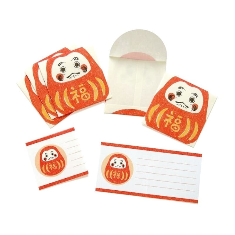 Pochibumi Daruma Letter Paper Set
