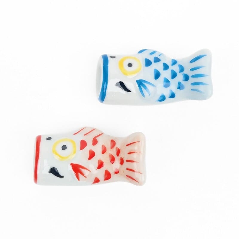 Sininen Koinobori japanilainen syömäpuikkotuki