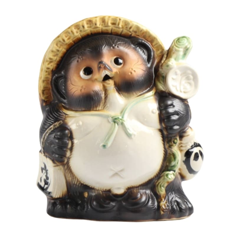Japanilainen Tanuki-patsaan pienoispatsaat 25 cm