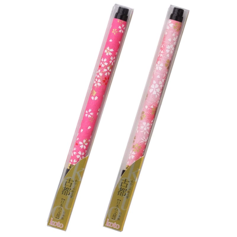 Koto Brush vaaleanpunainen Washi-paperin kahva