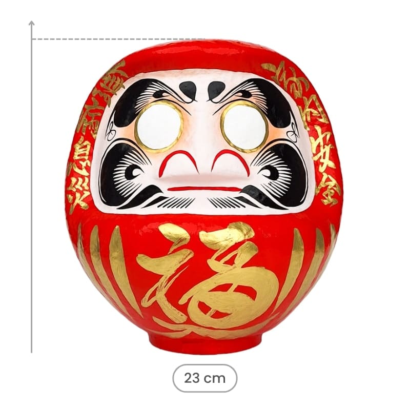 Suuri punainen Daruma - 23 cm