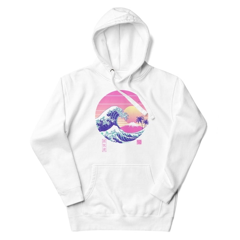 The Great Vapor Wave Japanilainen huppari - S
