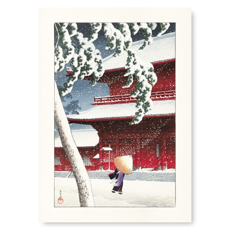Japanilainen temppeli Zojo juliste - A3