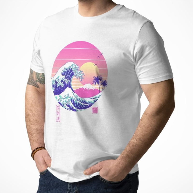 The Great VaporWave Japanilainen T-paita