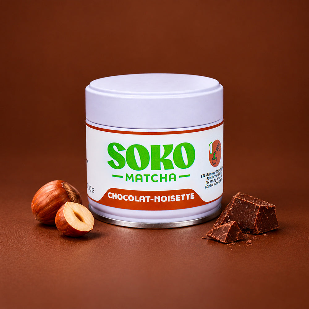 Soko Matcha -suklaa-pähkinä-tee