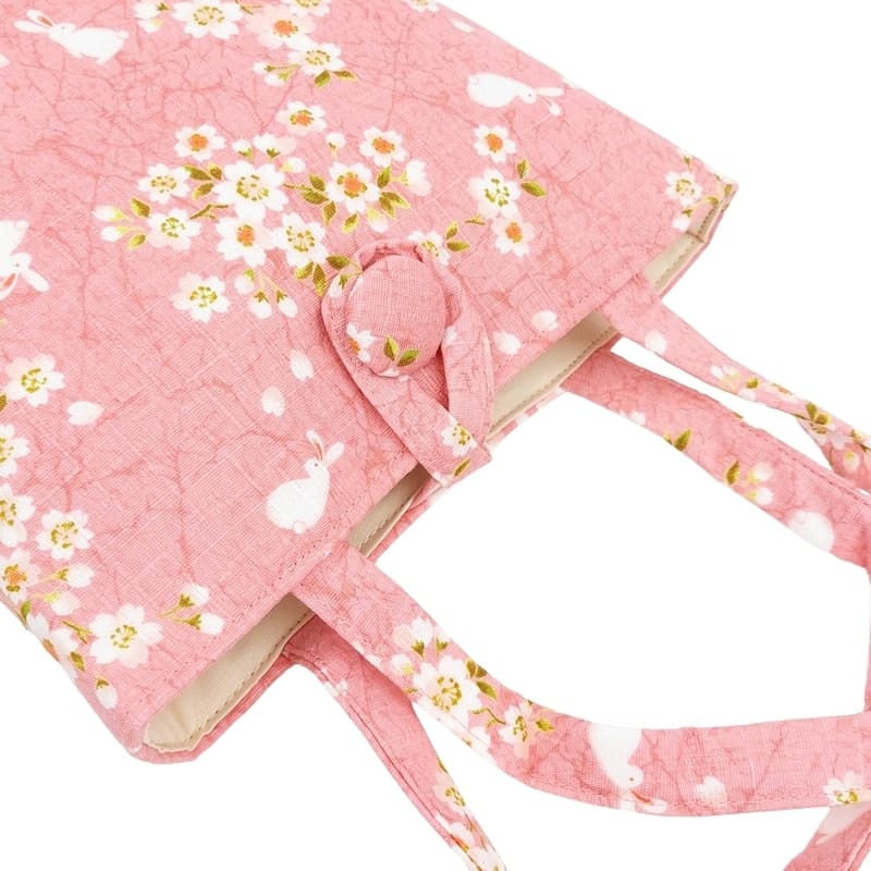 Usagi Sakura japanilainen laukku vaaleanpunainen