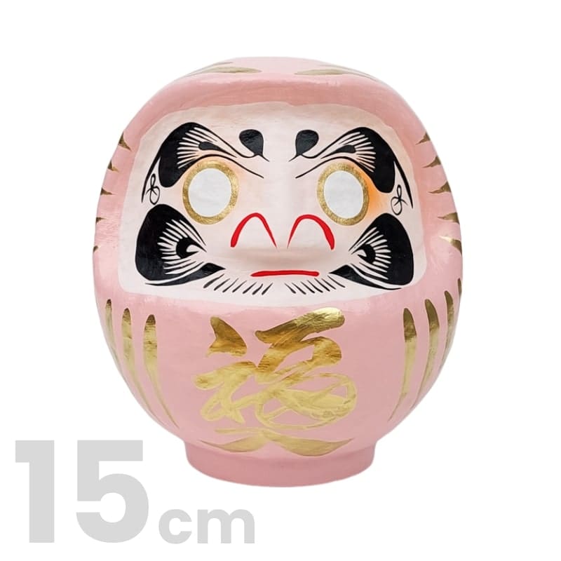 Vaaleanpunainen japanilainen Daruma - 9-15 cm - 15 cm - 15 cm
