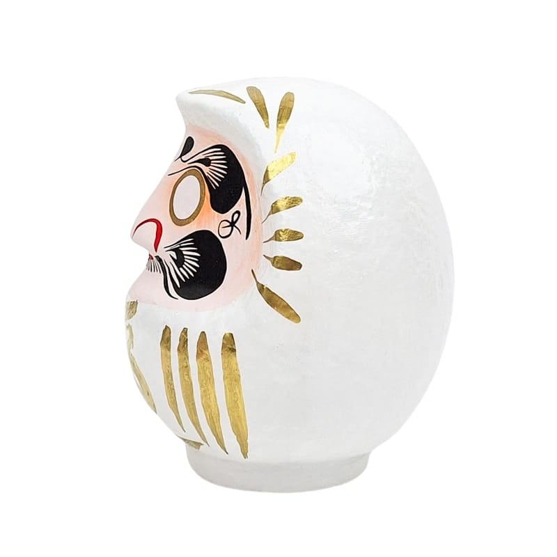Valkoinen japanilainen Daruma - 9-15 cm