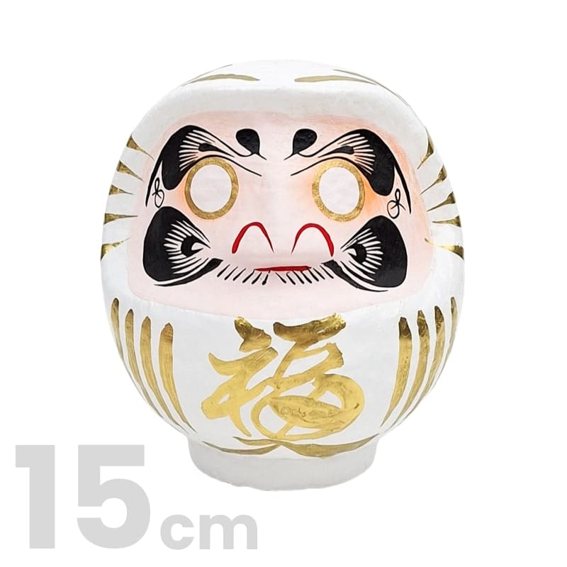 Japanilainen Daruma Valkoinen - 9-15 cm - 15 cm - 15 cm