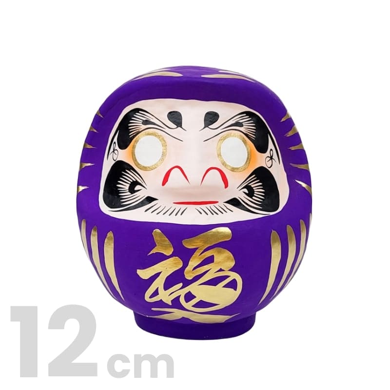 Violetti japanilainen Daruma - 9-15 cm - 12 cm