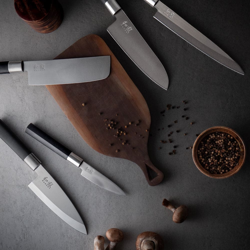 Yanagiba Wasabi Musta veitsi 21 cm