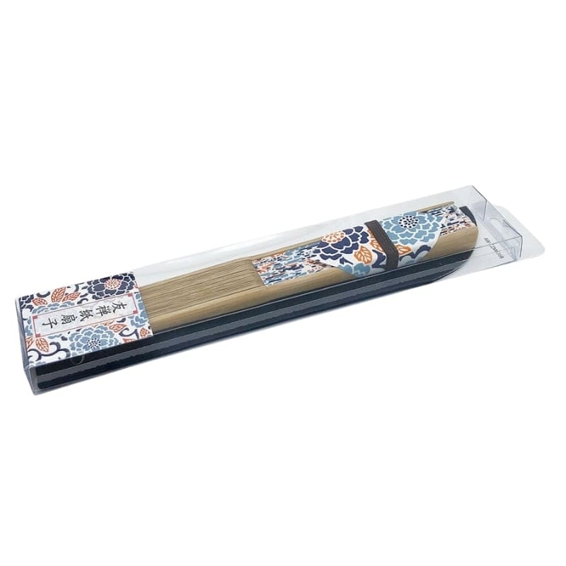 Yuzen Botan Siniset japanilaiset tuulettimet