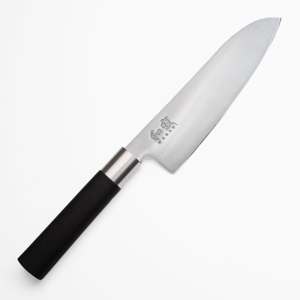 16,5 cm Santoku Wasabi Musta veitsi