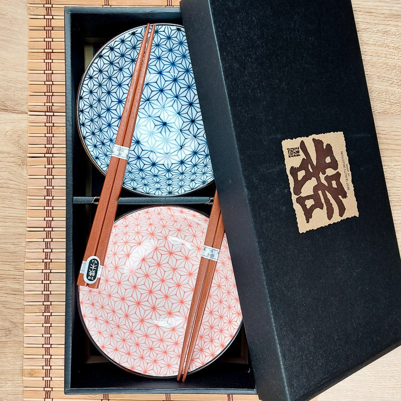 2 kpl Asanoha japanilaisia kulhoja