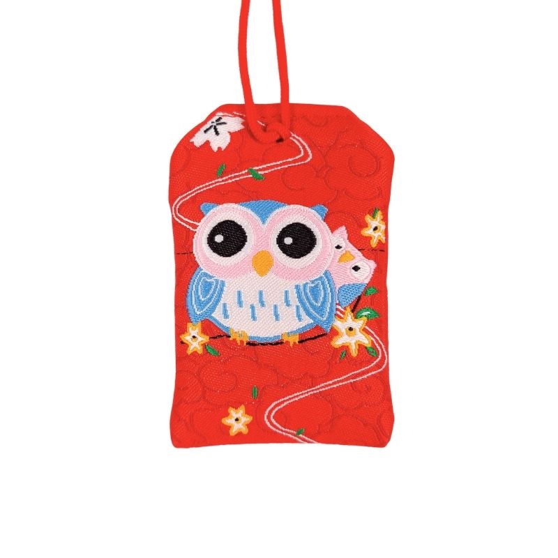 Omamori Kawaii Red - Pöllö
