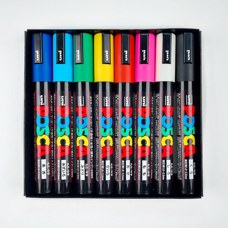 8 Posca-merkkikynän sarja
