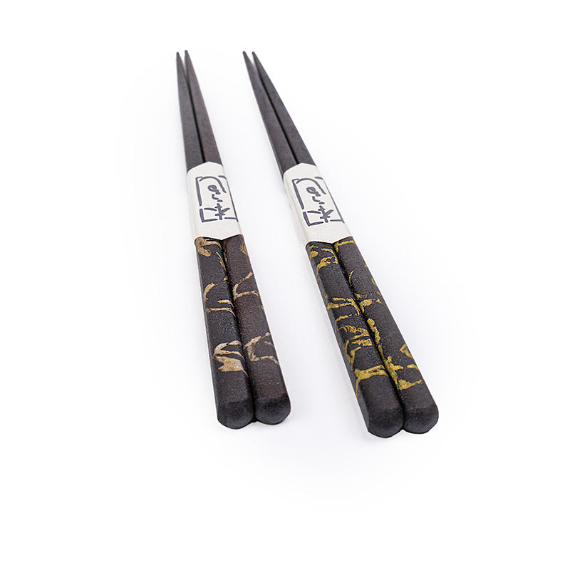 Lakattu eebenpuu japanilaiset syömäpuikot setti