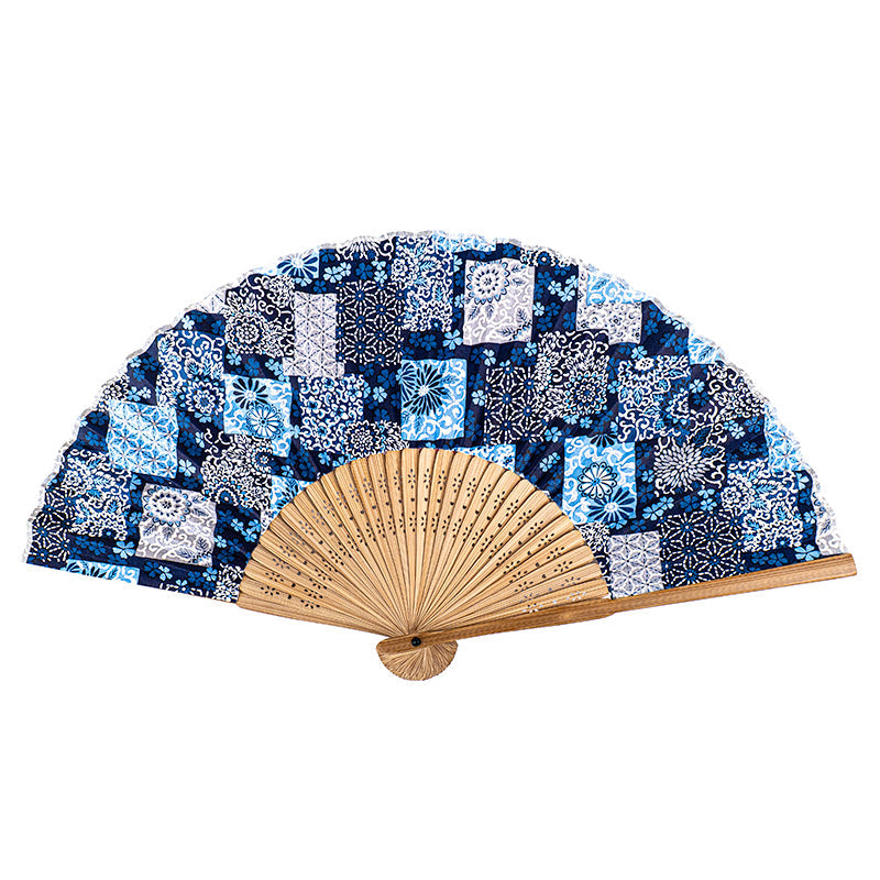 Japanilainen Viuhka Mino Washi - Indigo