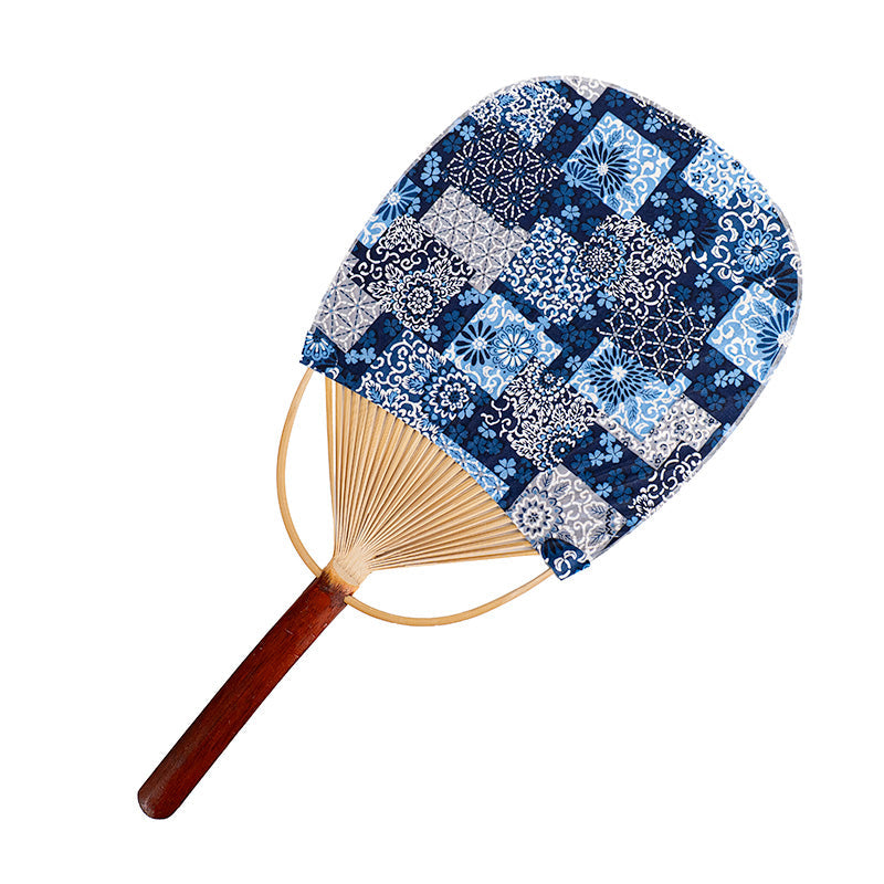 Japanilainen Uchiwa Viuhka - Washi Indigo
