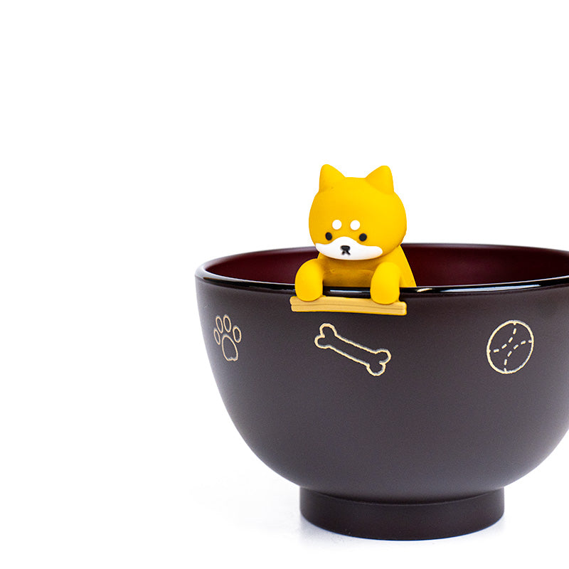 Japanilainen Keittokulho & Syömäpuikkoteline - Shiba Inu