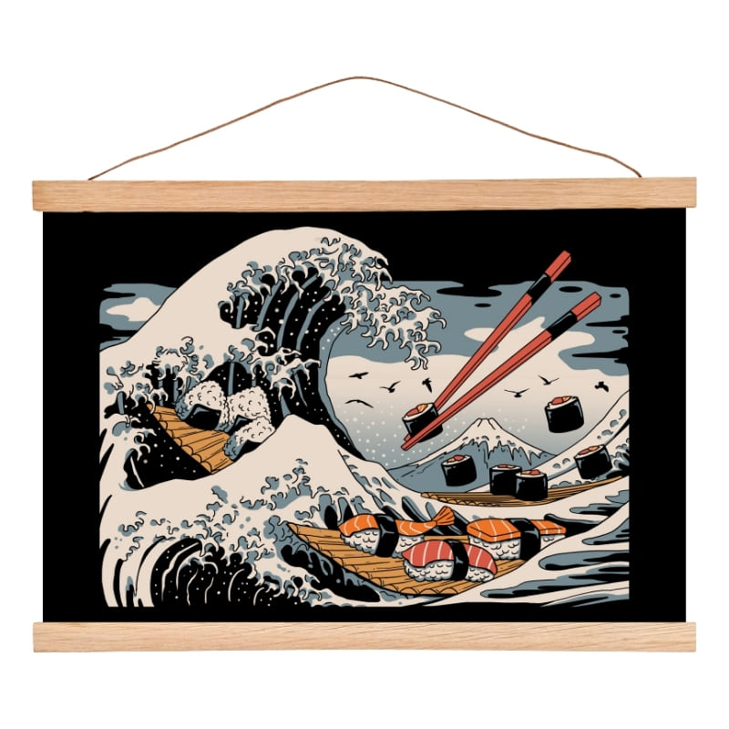Japanilainen Sushi Kanagawa juliste - A3