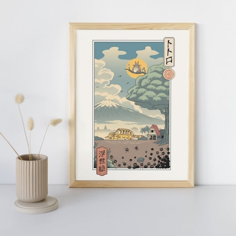 Japanilainen Ukiyo-e Metsänvartijat juliste - A3