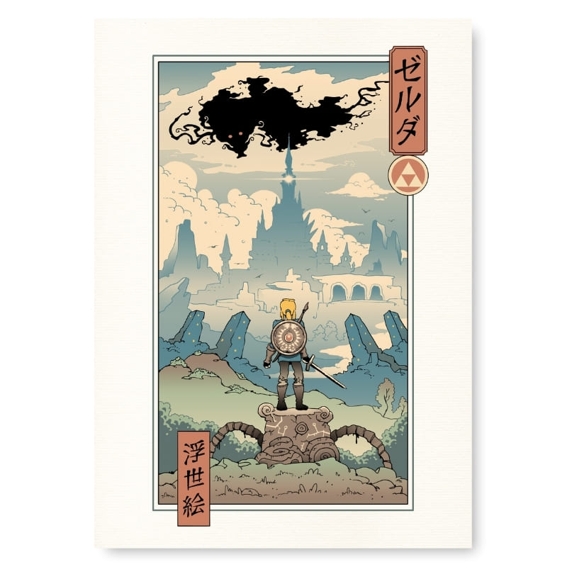 Japanilainen Ukiyo-e legenda juliste - A3