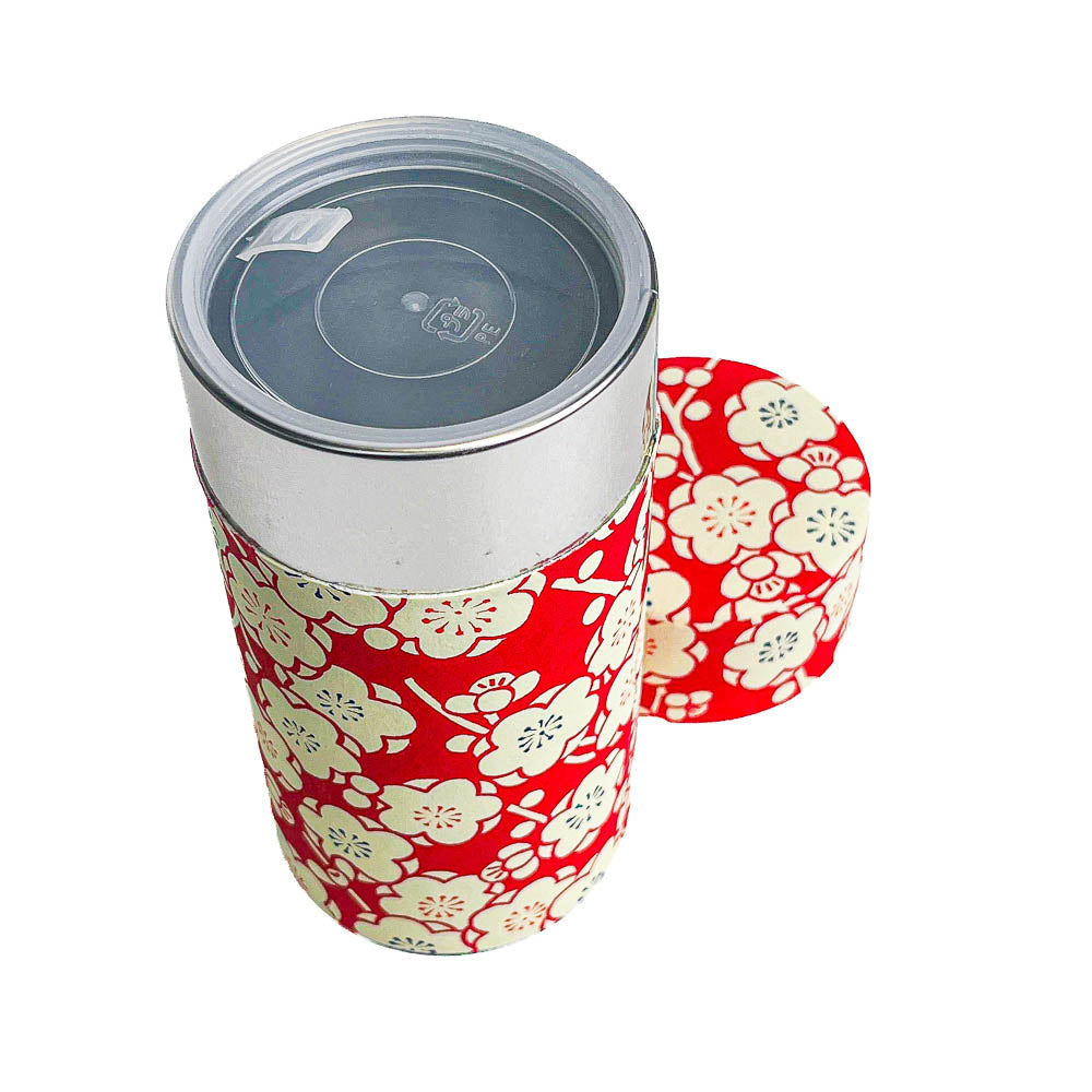 Punainen Ume-washi-paperinen teepakkaus