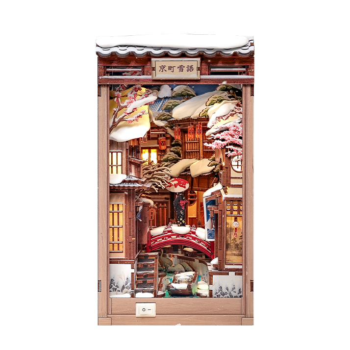 Book-Nook Japanilainen Kyoto Snow Whisper