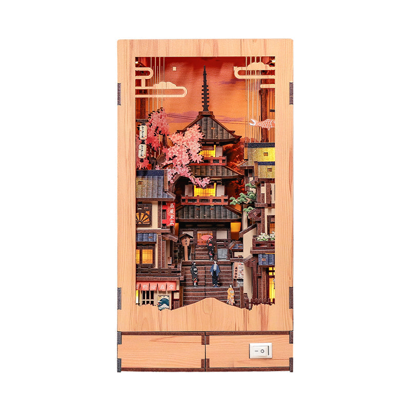 Book-Nook Japanilainen Twilight Sakura Path