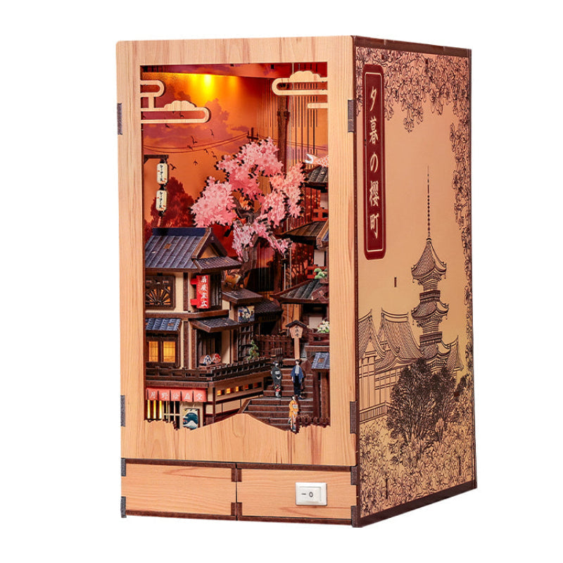 Book-Nook Japanilainen Twilight Sakura Path