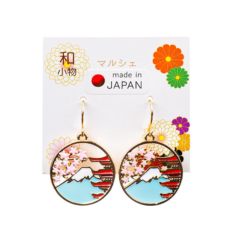 Japanilainen pagodi & Fuji korvakorut