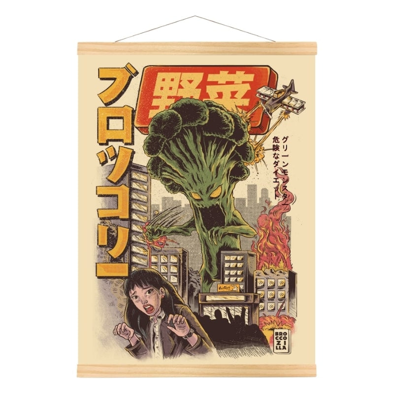 Broccozilla Japanin juliste - A3
