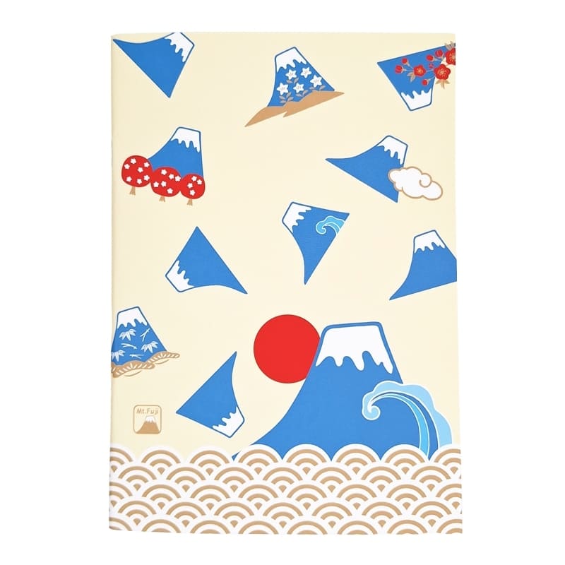 Japanilainen muistikirja Fujisan & Seigaiha