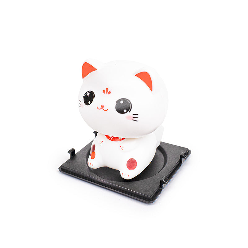 Liikkuva aurinkoenergialla toimiva onnenkissa - Kawaii